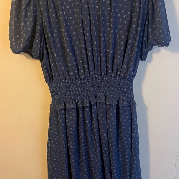 Wild Fable Women's Prairie Floral Cottagecore Blue Dress - Size small - Picture 2 of 4